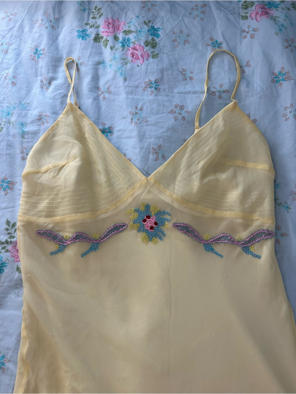 Delicate Rare Vintage Betsey Johnson Silk Dress - Picture 3 of 7